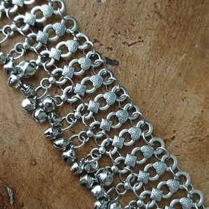Silver Hindu bell Anklet